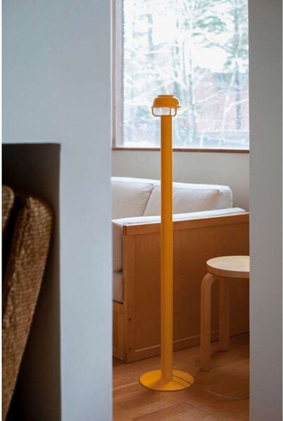 Podne Lampa Artek, Naranča, Dnevna soba, Aluminij