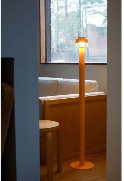 Podne Lampa Artek, Naranča, Dnevna soba, Aluminij