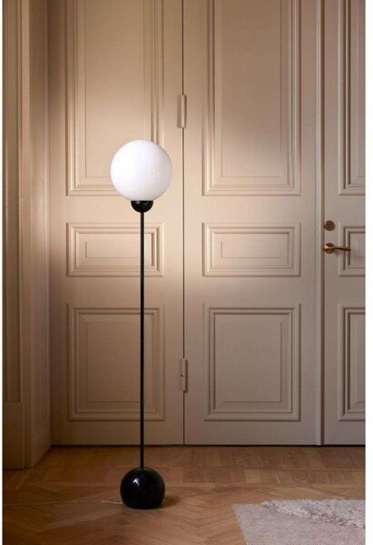Podne Lampa Globen Lighting, Crno, Dnevna soba, Metal