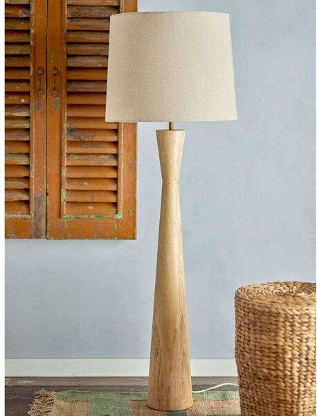 Podne Lampa Bloomingville, Bež, Dnevna soba, Drvo