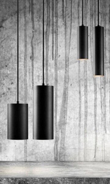 Viseće Svjetiljka LIGHT-POINT, prigušiv, Crno, Dnevna soba, Metal