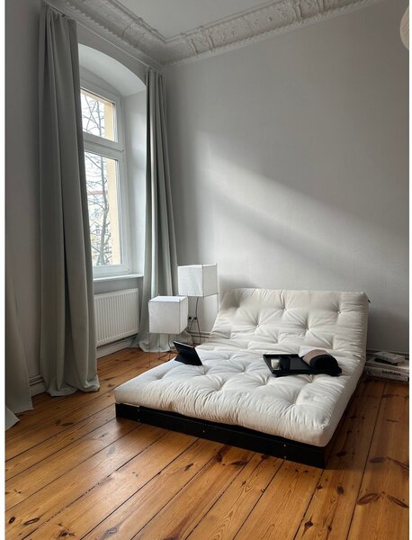 Senf žuta sklopiva sofa 140 cm Roots Black Night – Karup Design