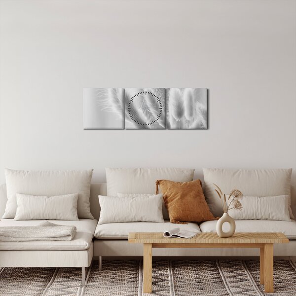 Slika - Zečji rep trava (sa satom) (90x30 cm)