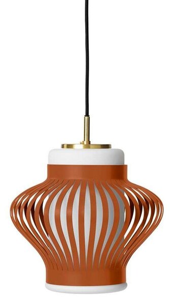 Viseće Svjetiljka Warm Nordic, Opal Lamella, prigušiv, Smeđa / hrđa, Blagovaonica, Metal, Vintage