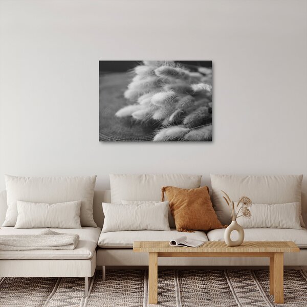 Slika - zečji rep trava na stolu (70x50 cm)