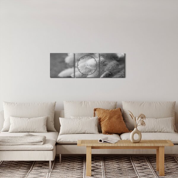 Slika - zečji rep trava na stolu (sa satom) (90x30 cm)