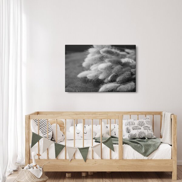 Slika - zečji rep trava na stolu (90x60 cm)