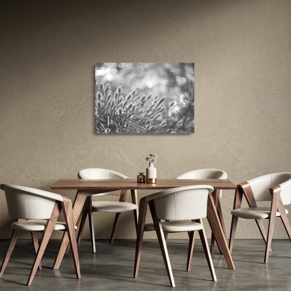 Staklena slika - Bež mekana trava N⁰1 (70x50 cm)