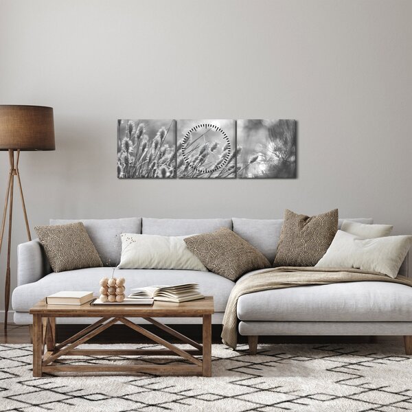 Slika - Bež mekana trava N⁰1 (sa satom) (90x30 cm)