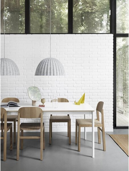 Viseće Svjetiljka Muuto, prigušiv, Crno, Blagovaonica, Tkanina / tekstil