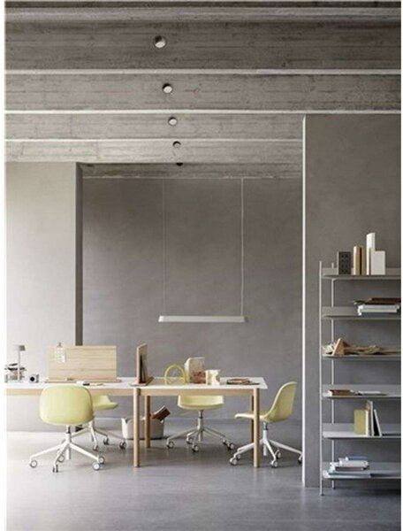 Viseće Svjetiljka Muuto, prigušiv, Crno, Blagovaonica, Aluminij