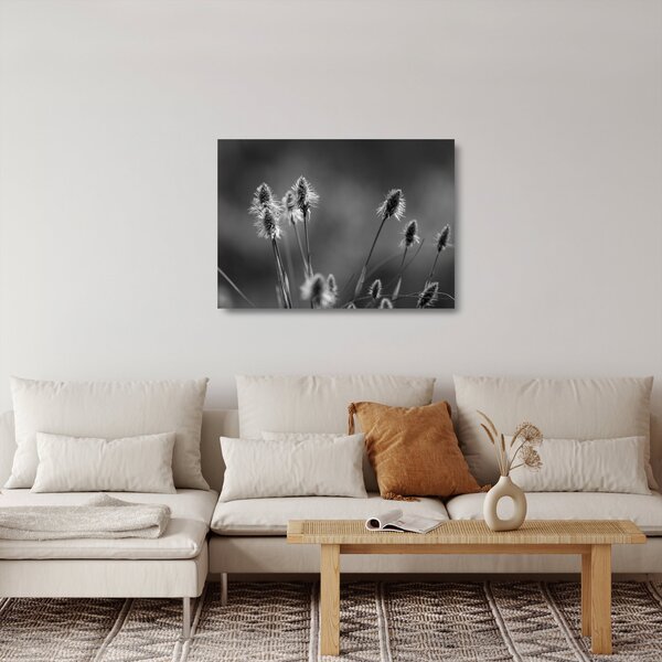 Staklena slika - Bež mekana trava N⁰2 (70x50 cm)