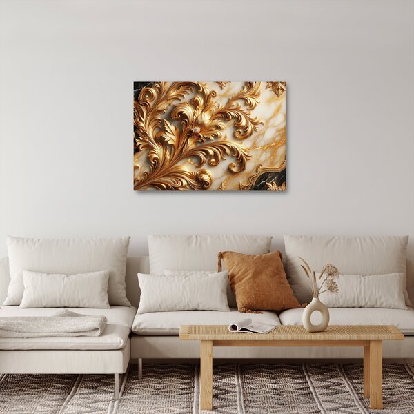 Slika - Mramor sa zlatom (70x50 cm)