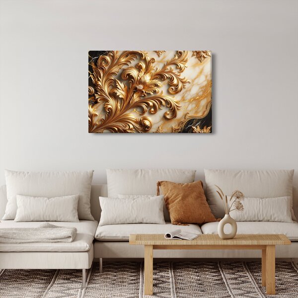 Slika - Mramor sa zlatom (90x60 cm)