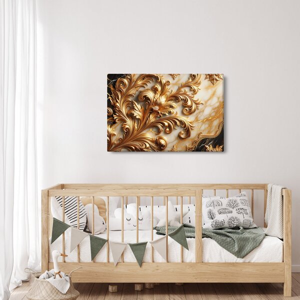 Slika - Mramor sa zlatom (90x60 cm)