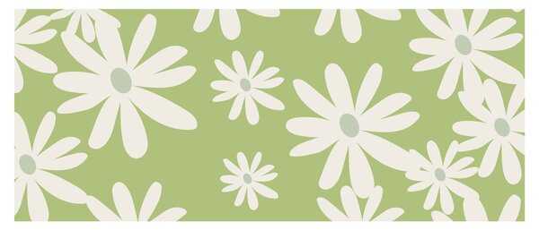 Slika - Hipiji, zeleno cvijeće N⁰1 (120x50 cm)