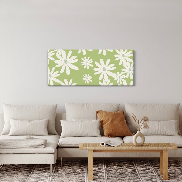 Slika - Hipiji, zeleno cvijeće N⁰1 (120x50 cm)