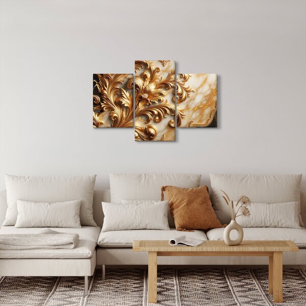 Slika - Mramor sa zlatom (90x60 cm)