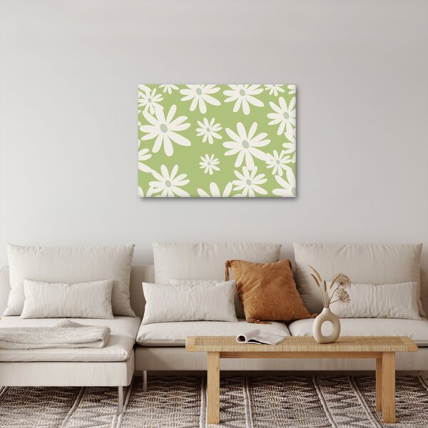 Slika - Hipiji, zeleno cvijeće N⁰1 (70x50 cm)