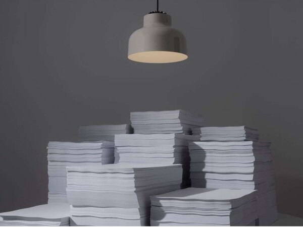 Viseće Svjetiljka Santa & Cole, prigušiv, Sivo, Dnevna soba, Aluminij