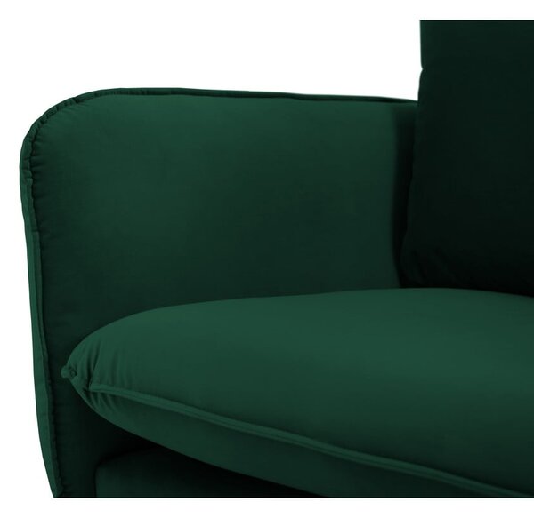 Tamnozelena baršunasta sofa 160 cm Vienna - Cosmopolitan Design