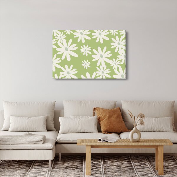 Slika - Hipiji, zeleno cvijeće N⁰1 (90x60 cm)