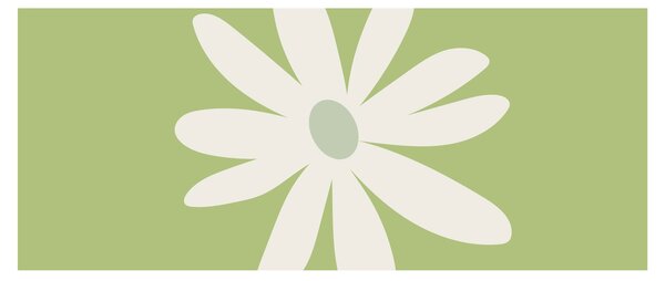 Slika - Hipiji, zeleno cvijeće N⁰2 (120x50 cm)
