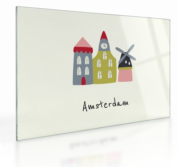 Staklena slika - Gradovi Europe N⁰4 (70x50 cm)