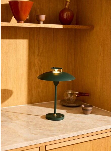 Stolne Lampa Halo Design, prigušiv, Zelena, Dnevna soba, Metal
