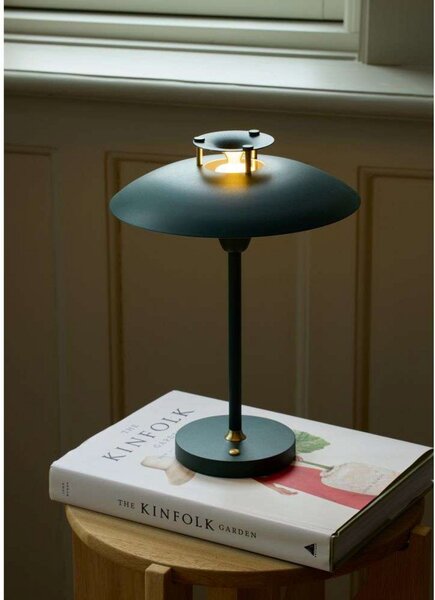 Stolne Lampa Halo Design, prigušiv, Zelena, Dnevna soba, Metal