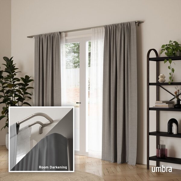 Željezna proširiva/dupla karniša 213 - 365 cm Twilight – Umbra