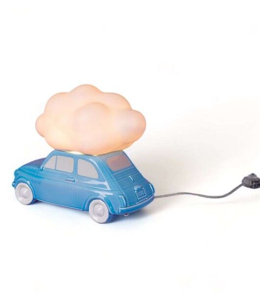 Stolne Lampa SELETTI, prigušiv, Plava, Dnevna soba, Keramika