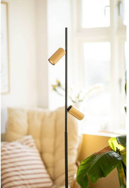 Podne Lampa ANTIDARK, Crno, Dnevna soba