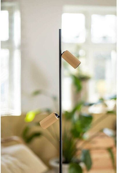 Podne Lampa ANTIDARK, Crno, Dnevna soba