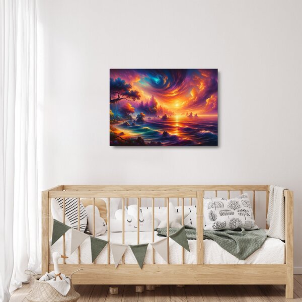 Staklena slika - Magični svijet (70x50 cm)