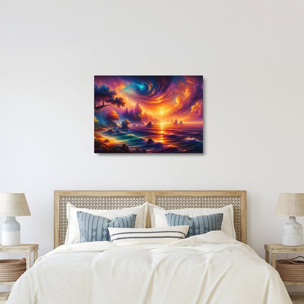 Staklena slika - Magični svijet (70x50 cm)