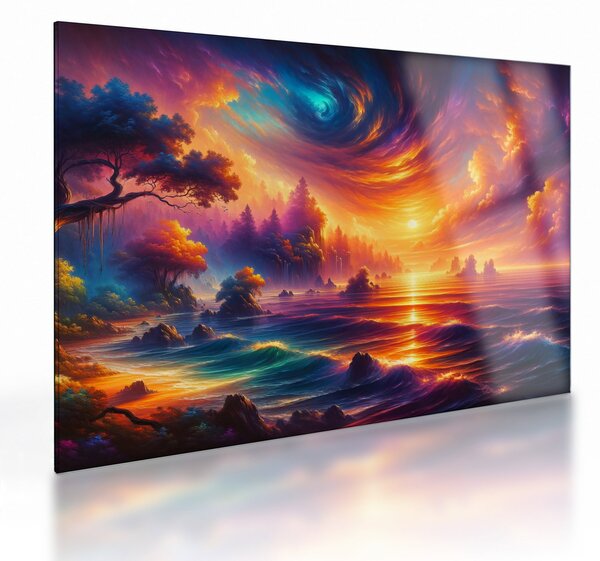 Staklena slika - Magični svijet (70x50 cm)