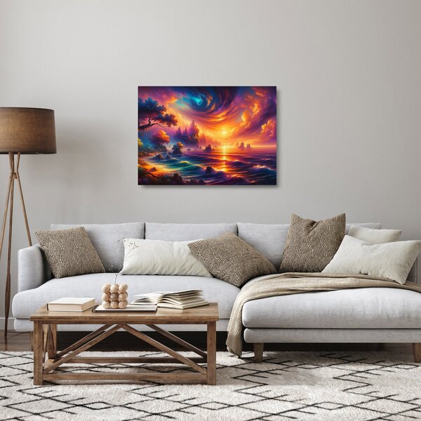 Staklena slika - Magični svijet (70x50 cm)