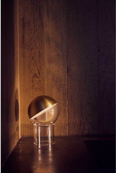 Stolne Lampa FRANDSEN, Pila, prigušiv, Zlato / mjed, Blagovaonica, Plastika, Moderan