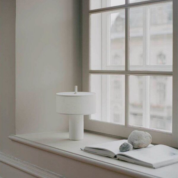 Stolne Lampa New Works, Margin, prigušiv, Bijela, Dnevna soba, Tkanina / tekstil, Skandinavski