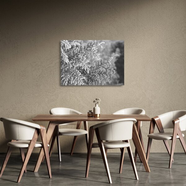 Staklena slika - Šuma smreke (70x50 cm)