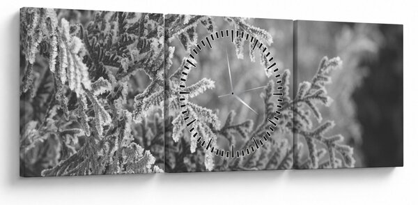 Slika - Šuma smreke (sa satom) (90x30 cm)