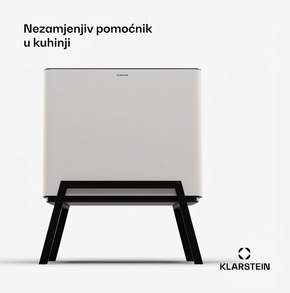 Klarstein Yuma, kanta za otpatke, 40 l, uključujući komposter, s nogama, filtar za mirise