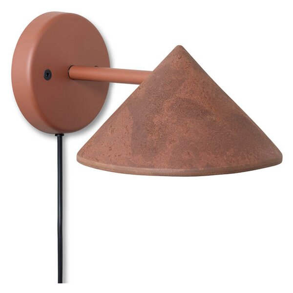 Zidne Svjetiljka MATER, Smeđa / hrđa, Dnevna soba, Plastika