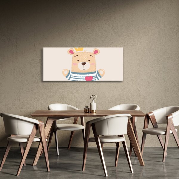 Slika - Medo s krunom (120x50 cm)