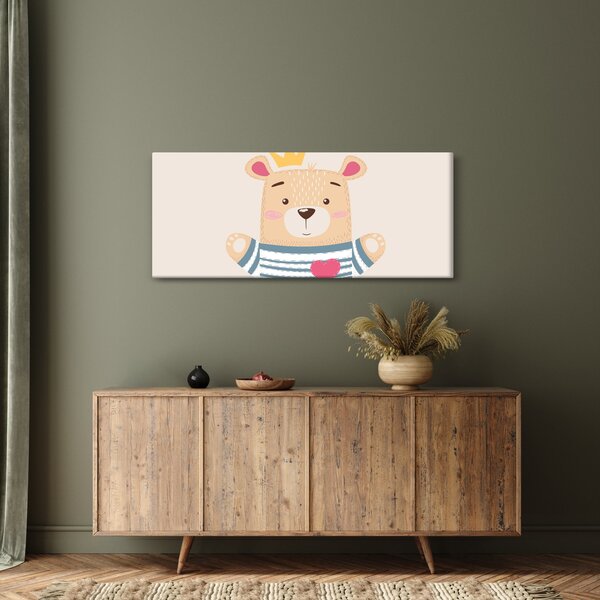 Slika - Medo s krunom (120x50 cm)