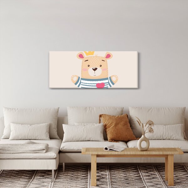 Slika - Medo s krunom (120x50 cm)