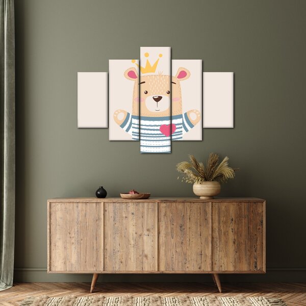 Slika - Medo s krunom (150x105 cm)
