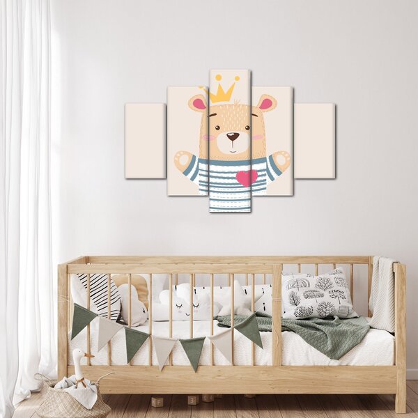Slika - Medo s krunom (150x105 cm)