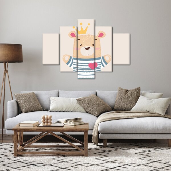 Slika - Medo s krunom (150x105 cm)